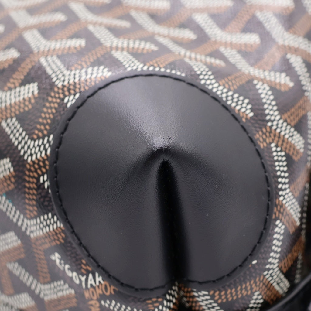 GOYARD(ゴヤール) ボーイング25 クラッチバッグ ケース ポーチ セカンドバッグ ブラック レザー シルバー金具 レディース