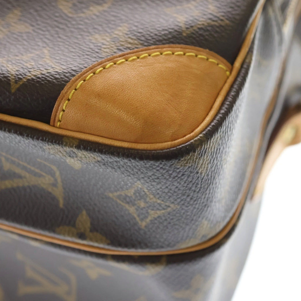 LOUIS VUITTON(ルイヴィトン) モノグラム ナイル ショルダーバッグ ブラウン レザー×PVC M45244 ゴールド金具