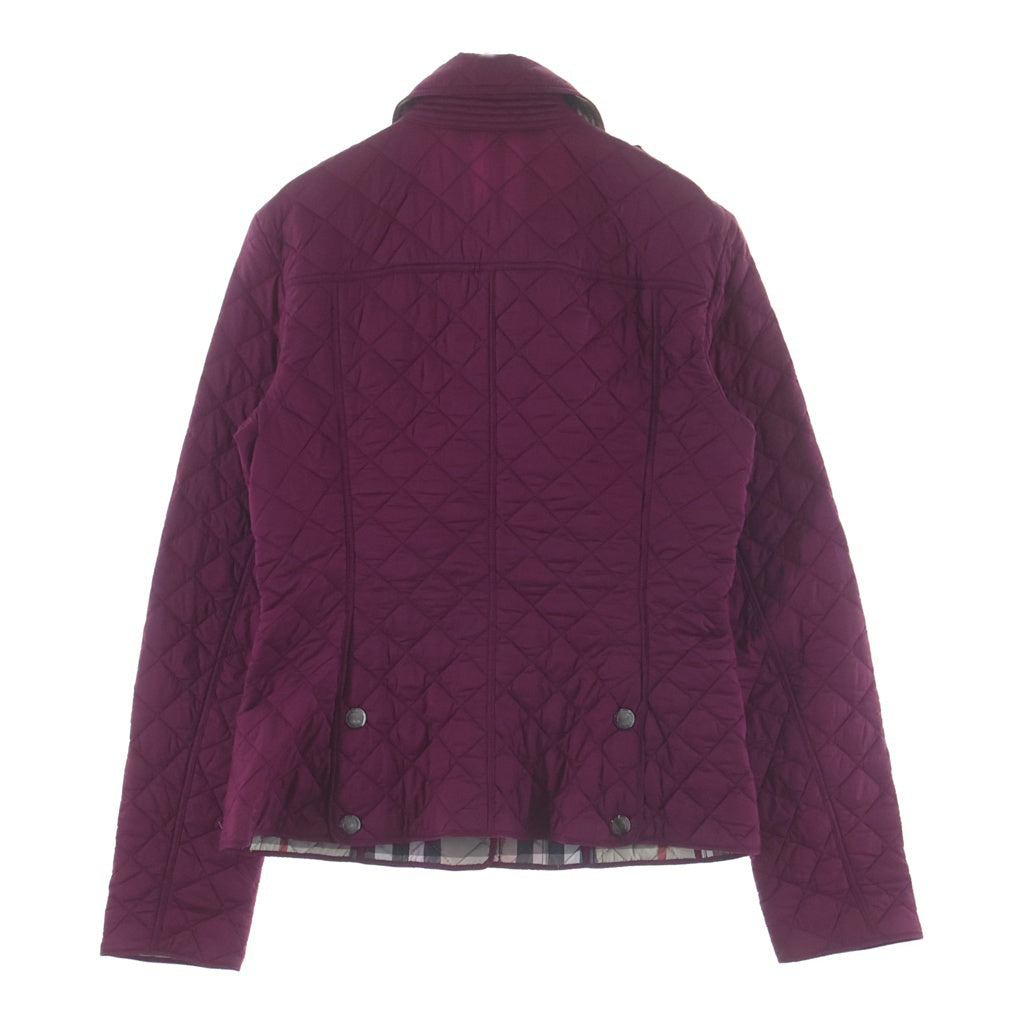 BURBERRY BRIT(バーバリー ブリット) 裏地ノバチェック 長袖 キルティングジャケット ライトダウン ピンク #S レディース