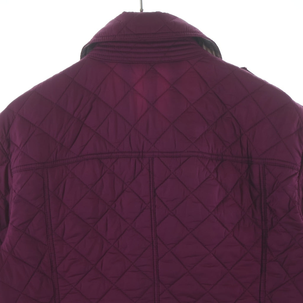 BURBERRY BRIT(バーバリー ブリット) 裏地ノバチェック 長袖 キルティングジャケット ライトダウン ピンク #S レディース