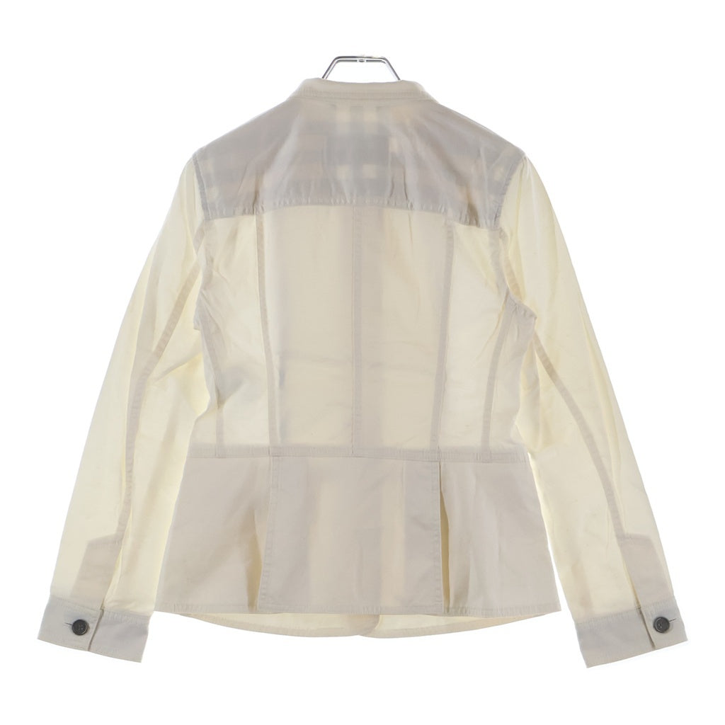 BURBERRY(バーバリー) ハイネック 長袖 ジャケット ホワイト #38 レディース