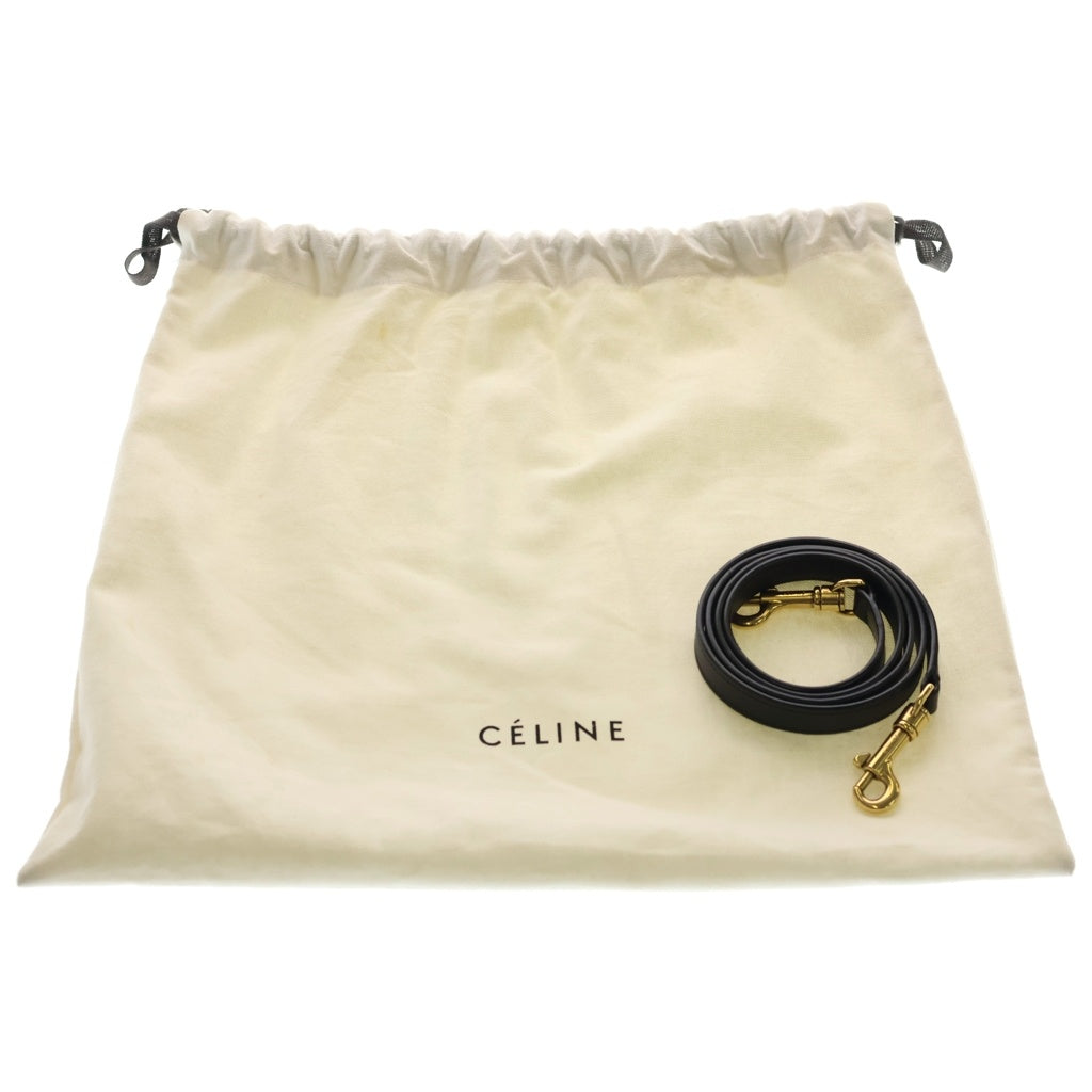 CELINE(セリーヌ) ラゲージ ナノ 2WAYバッグ ハンドバッグ ショルダーバッグ ブラック レザー ゴールド金具 レディース