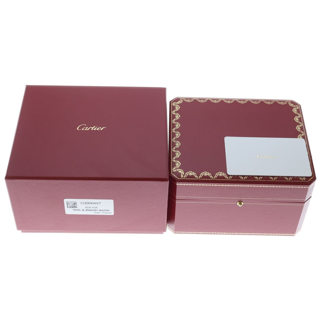 Cartier(カルティエ) タンクマストXL シルバー文字盤 レザーベルト 自動巻き 腕時計 シルバー/ブラック WSTA0040