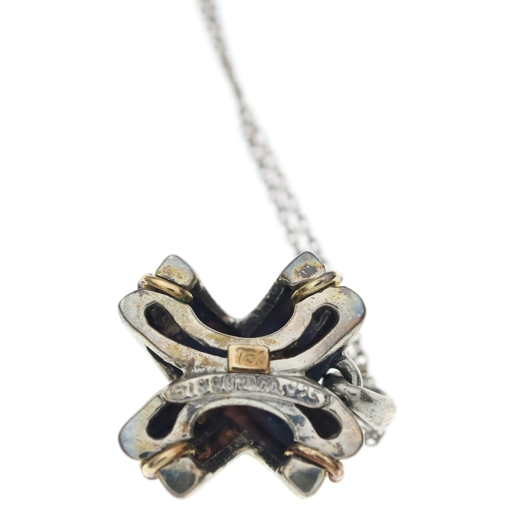 TIFFANY & Co.(ティファニー) シグネチャークロス ネックレス ペンダント チェーン シルバー×ゴールド SV925×750 レディース