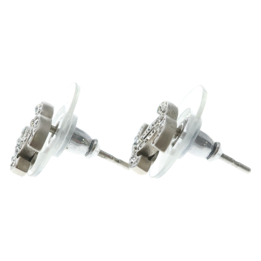 CHANEL(シャネル) ココマーク ラインストーン ピアス A12V シルバー レディース