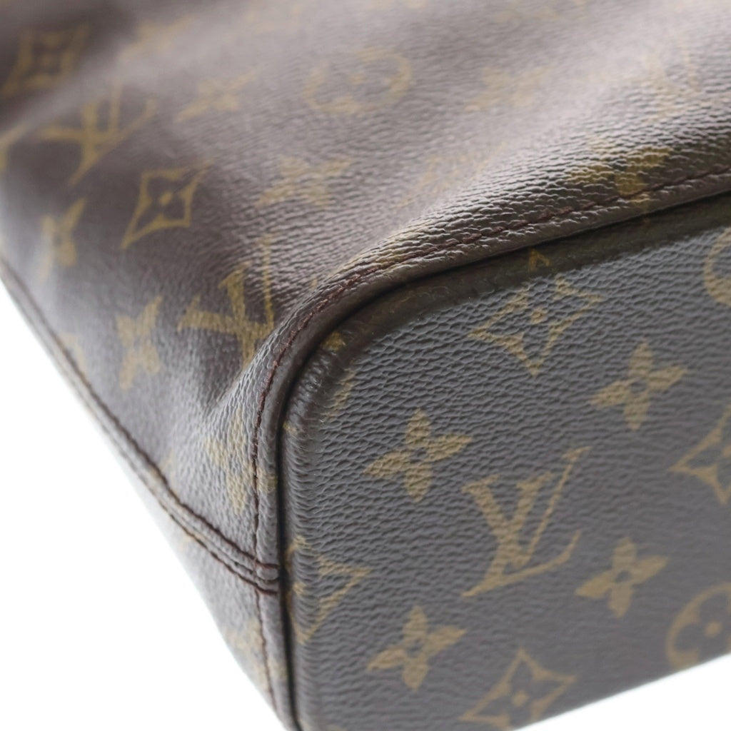 LOUIS VUITTON(ルイヴィトン) モノグラム ルコ トートバッグ ハンドバッグ ブラウン レザー×PVC M51155 ゴールド金具 レディース