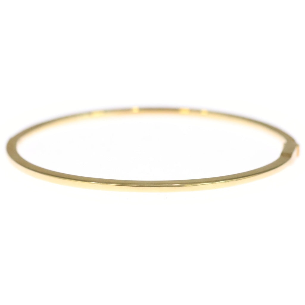 TIFFANY & Co.(ティファニー) メトロ ヒンジ バングル ブレスレット ラージ ハーフダイヤ Au750YG イエローゴールド レディース