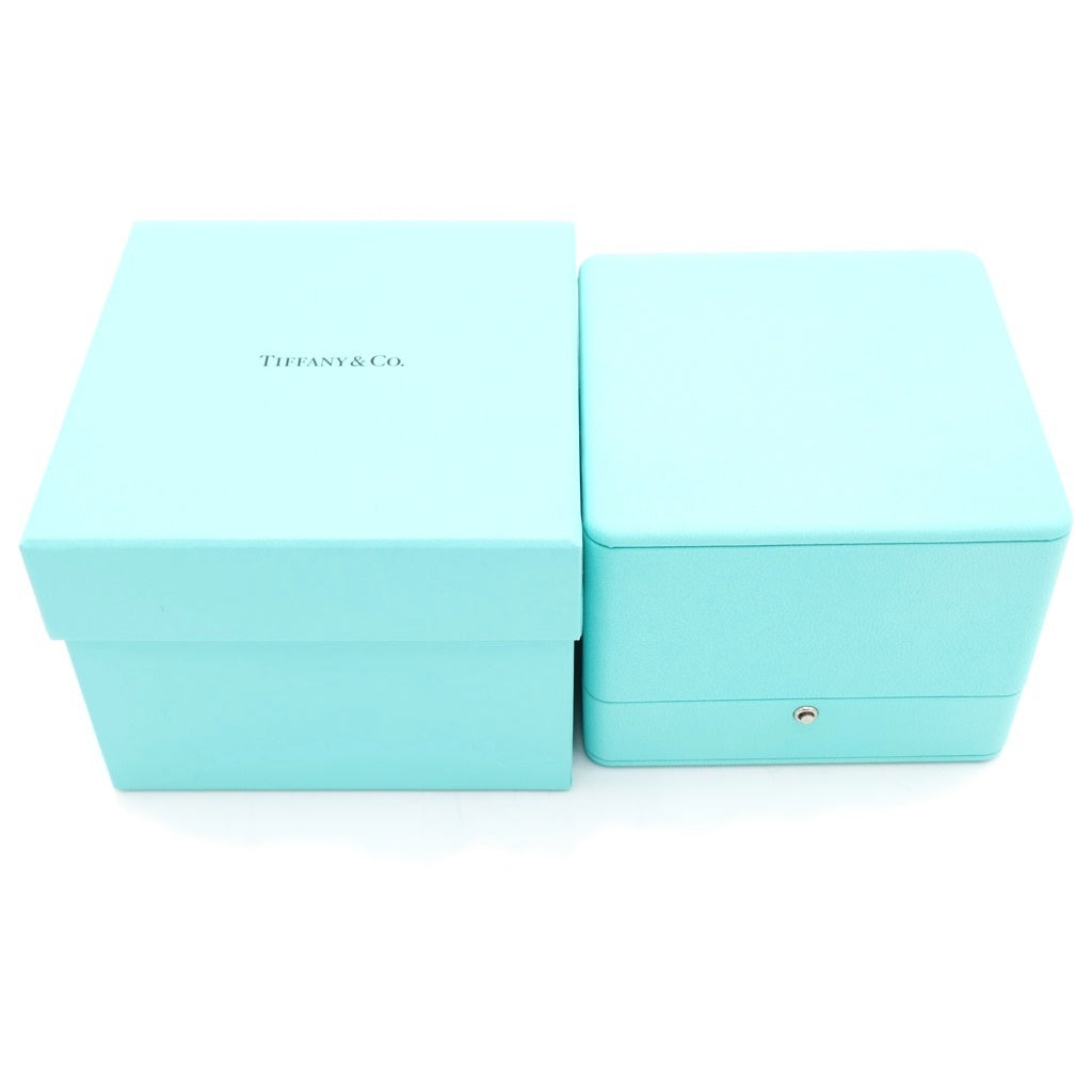 TIFFANY & Co.(ティファニー) メトロ ヒンジ バングル ブレスレット ラージ ハーフダイヤ Au750YG イエローゴールド レディース