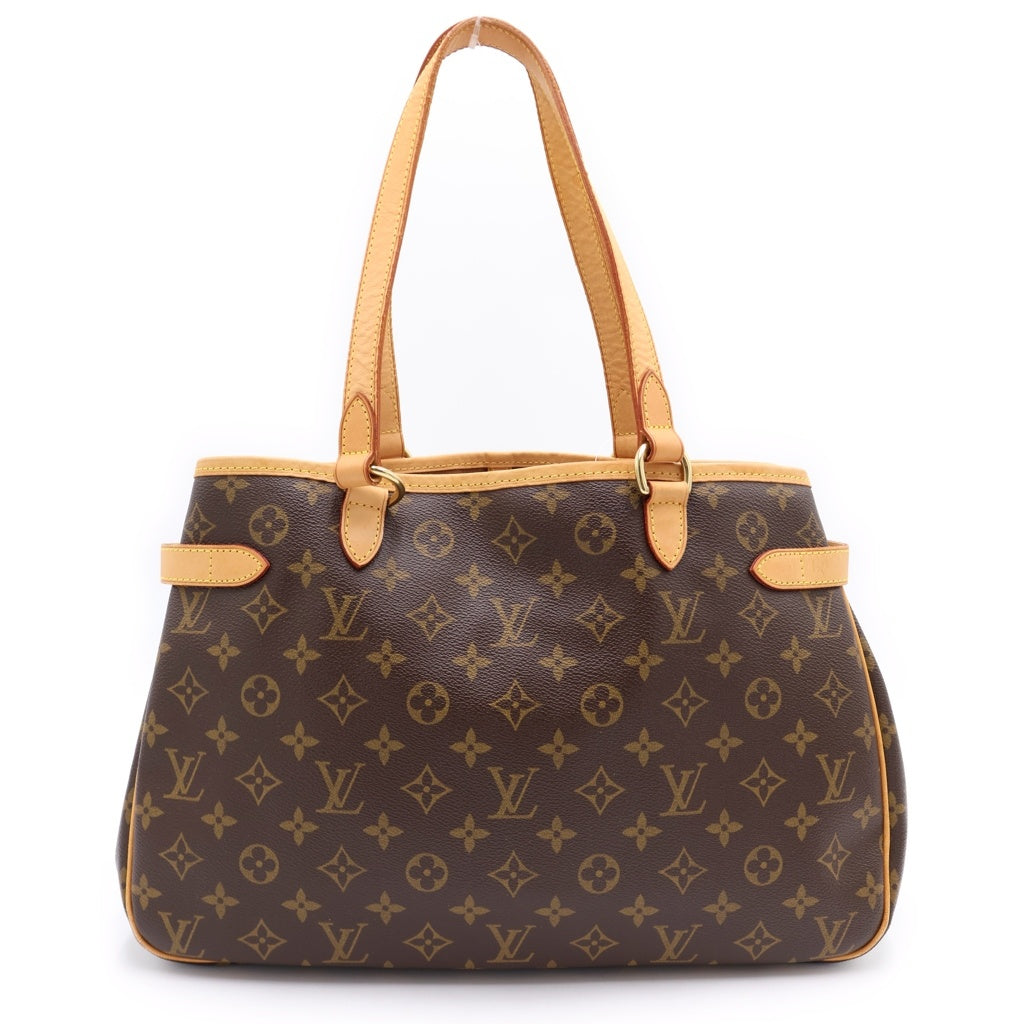 LOUIS VUITTON(ルイヴィトン) モノグラム バティニョール オリゾンタル ハンドバッグ トートバッグ ブラウン PVCレザー M51154 ゴールド金具 レディース