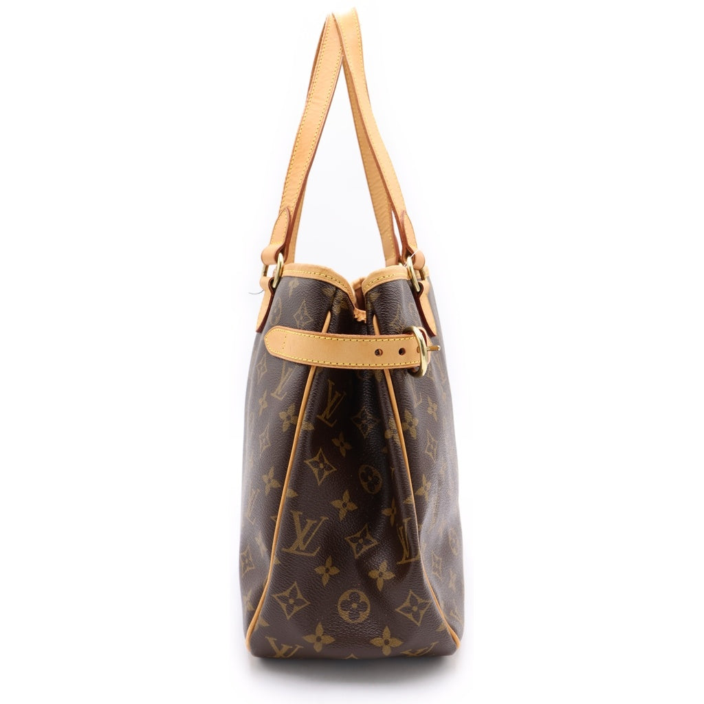 LOUIS VUITTON(ルイヴィトン) モノグラム バティニョール オリゾンタル ハンドバッグ トートバッグ ブラウン PVCレザー M51154 ゴールド金具 レディース