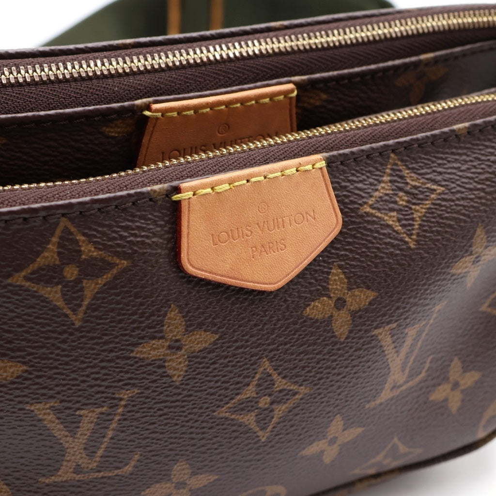 LOUIS VUITTON(ルイヴィトン) ミュルティ ポシェット アクセソワール チェーン ショルダーバック モノグラム PVC レザー ブラウン/カーキ レディース