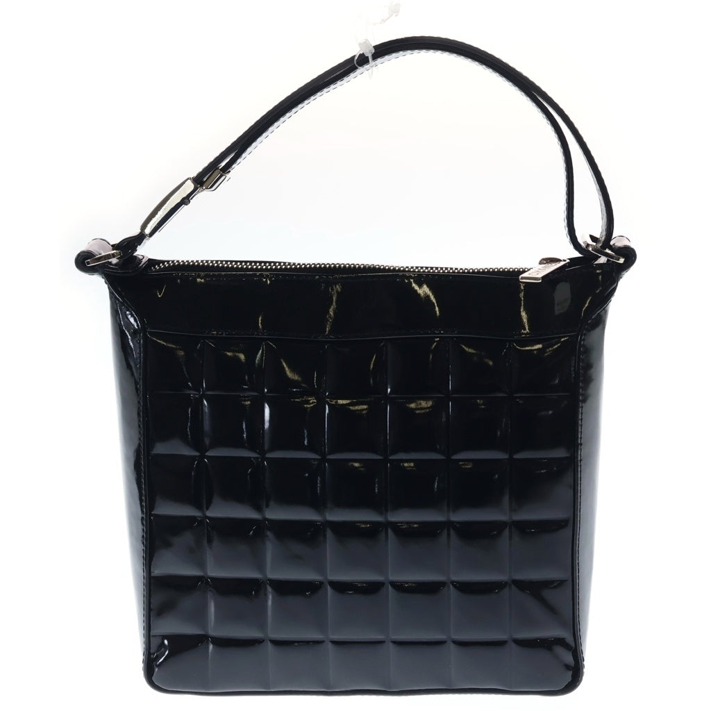 CHANEL(シャネル) ココマーク ハンドバック チョコバー パテント ブラック レディース
