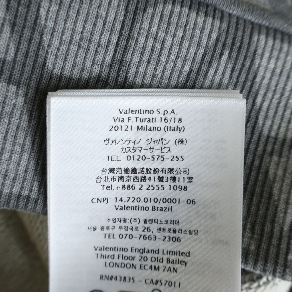 VALENTINO(ヴァレンティノ) Vロゴ 総柄 コットン トワル イコノグラフ スウェット トレーナー 長袖 トップス #XXL グレー 4V3MF26W9W1