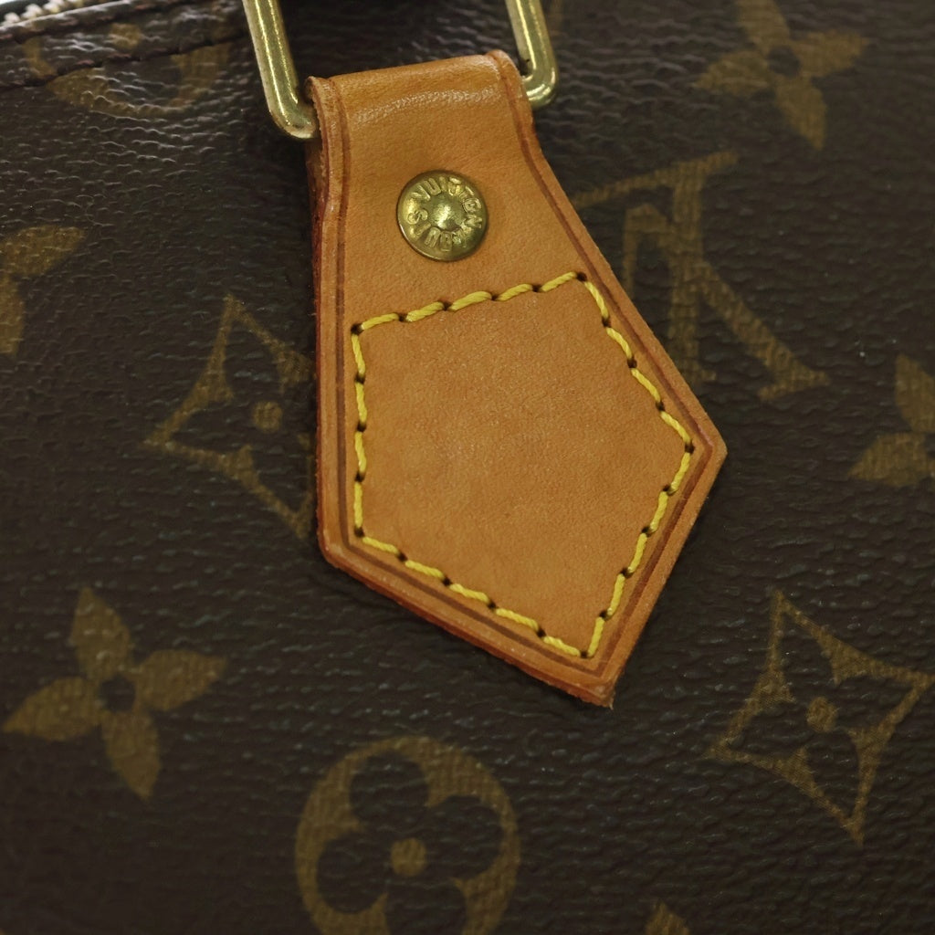 LOUIS VUITTON(ルイヴィトン) モノグラム スピーディ35 ボストンバッグ ハンドバッグ ブラウン レザー×PVC M41107 ゴールド金具 レディース