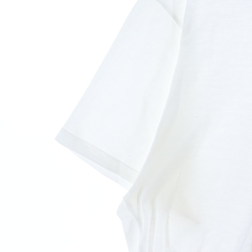 SAINT LAURENT PARIS(サンローランパリ) ブラッドラスター ヴァンパイア プリント コットン 半袖 Tシャツ カットソー #XS ホワイト 351662 レディース