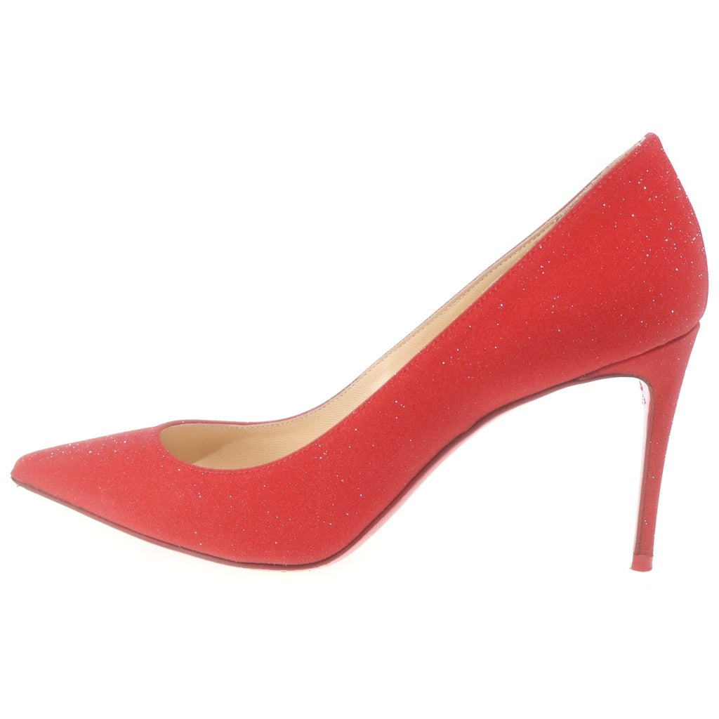 CHRISTIAN LOUBOUTIN(クリスチャンルブタン) KATE85 GLITTER MINI ケイト グリッター ラメ ポインテッドトゥ ハイヒール パンプス #35.5 レッド レディース