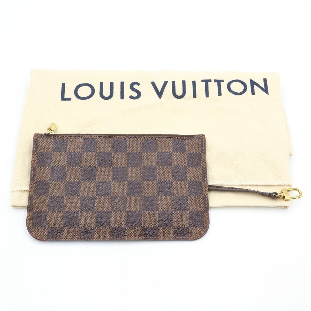 LOUIS VUITTON(ルイヴィトン) ダミエ ネヴァーフルPM 新型 ハンドバッグ トートバッグ ブラウン レザー×PVC N41359 ゴールド金具 レディース