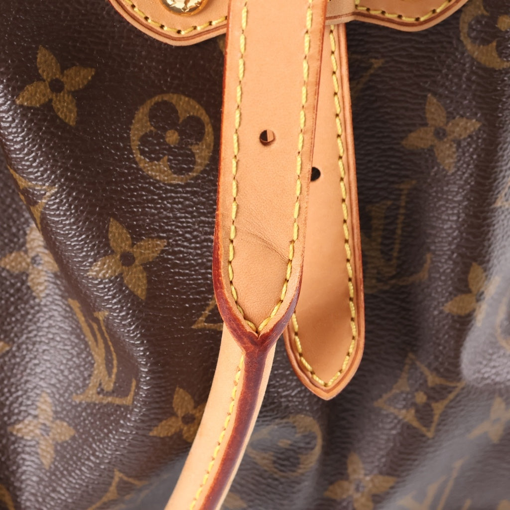 LOUIS VUITTON(ルイヴィトン) モノグラム ティヴォリGM ハンドバッグ トートバッグ ブラウン レザー×PVC M40144 ゴールド金具 レディース