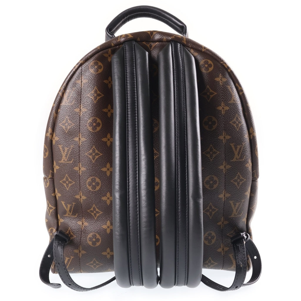 LOUIS VUITTON(ルイヴィトン) モノグラム パームスプリングスMM リュックサック バックパック ブラック×ブラウン レザー×PVC M41561 ゴールド金具 レディース