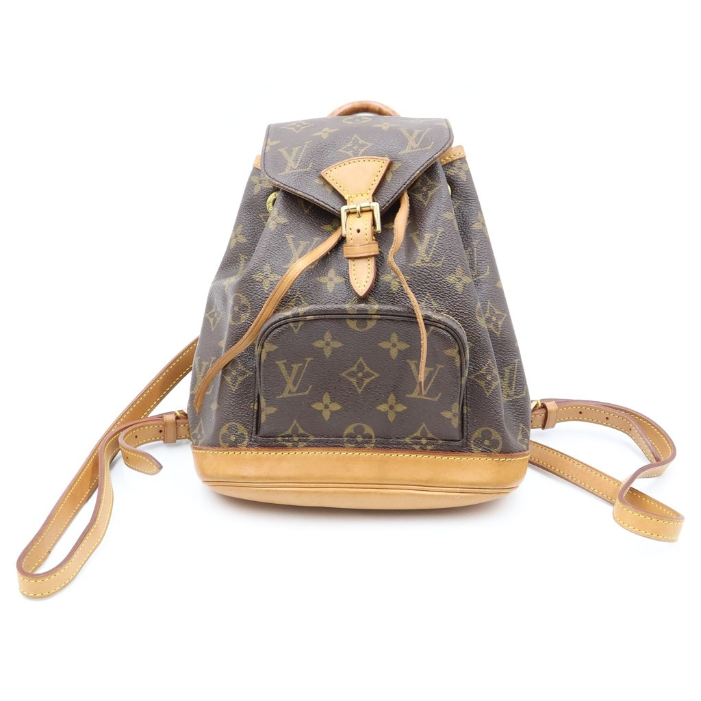 LOUIS VUITTON(ルイヴィトン) モノグラム モンスリMM PVC レザー バックパック リュックサック ブラウン M51136 レディース