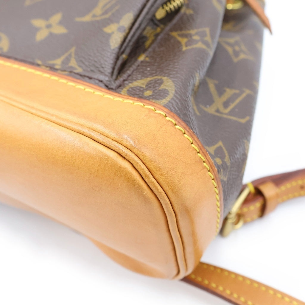 LOUIS VUITTON(ルイヴィトン) モノグラム モンスリMM PVC レザー バックパック リュックサック ブラウン M51136 レディース
