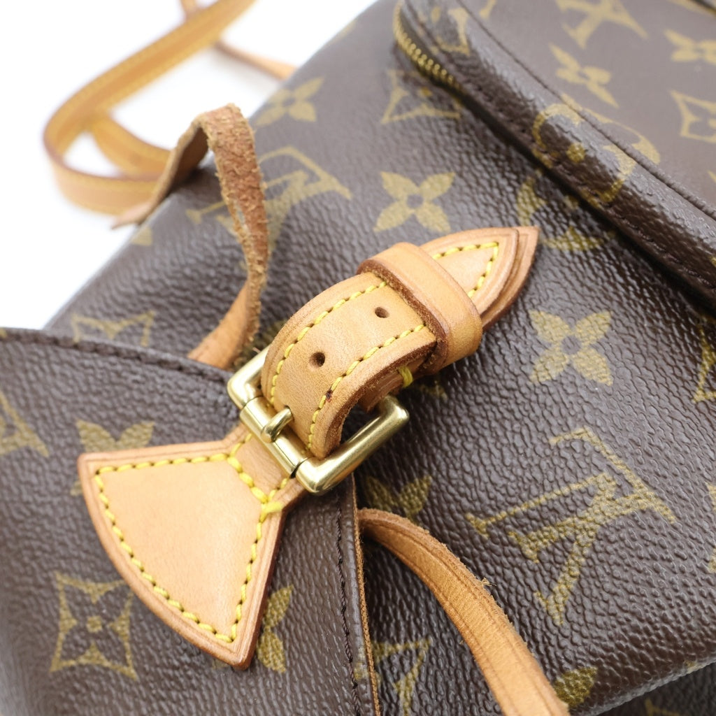 LOUIS VUITTON(ルイヴィトン) モノグラム モンスリMM PVC レザー バックパック リュックサック ブラウン M51136 レディース