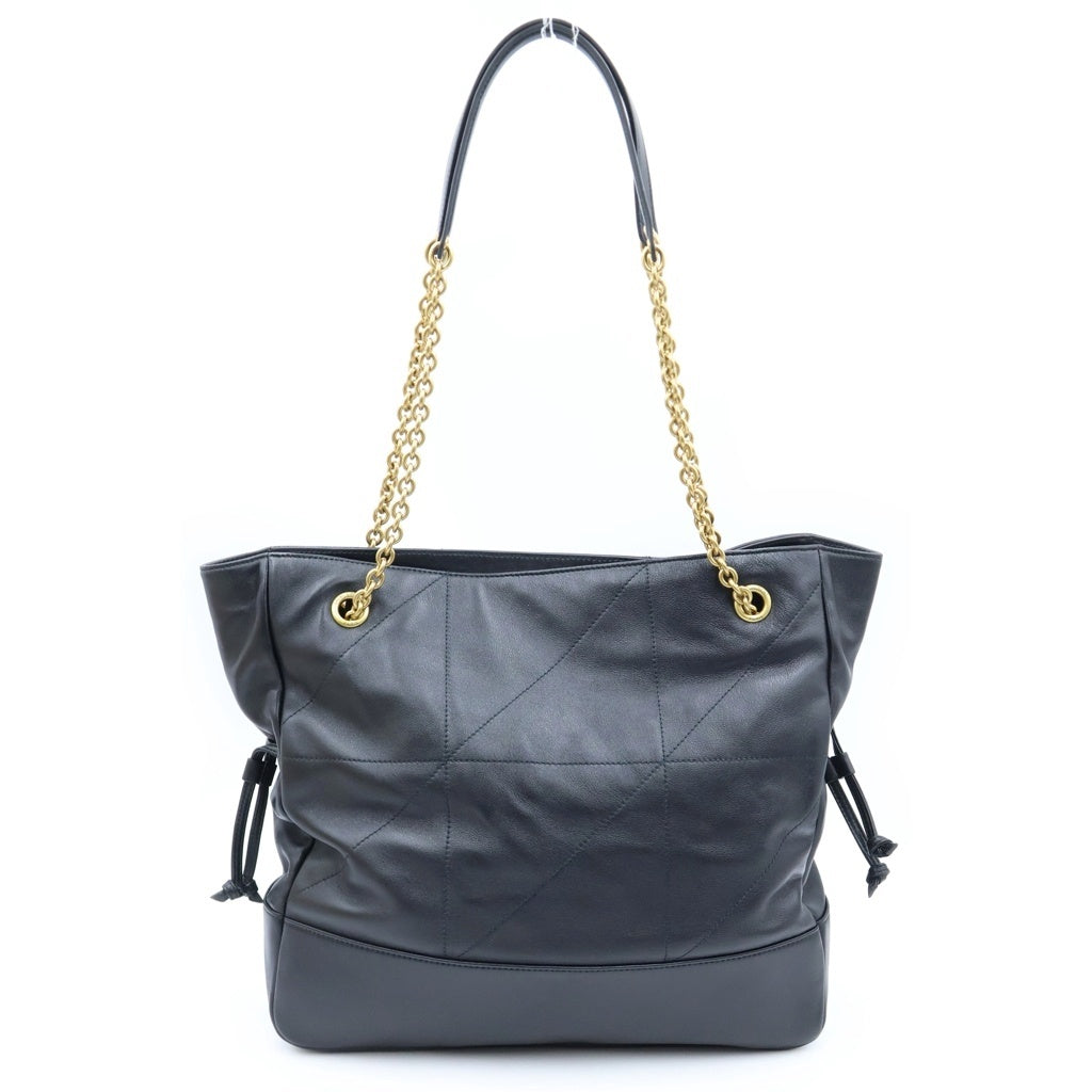SAINT LAURENT PARIS(サンローランパリ) ジェイミー チェーン トート ゴールド金具 ラムスキン レザー ブラック 809824 レディース