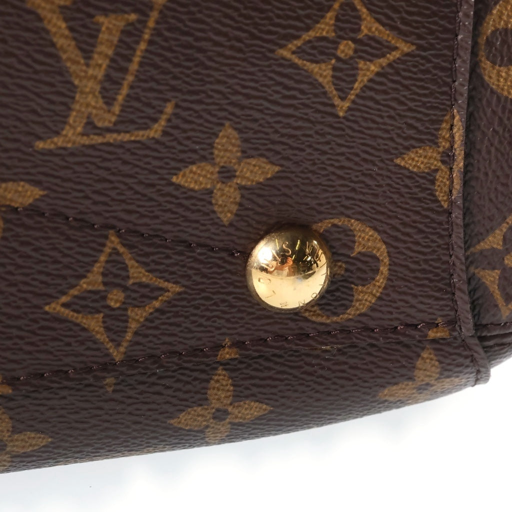 LOUIS VUITTON(ルイヴィトン) モノグラム モンテーニュMM ハンドバッグ ブラウン PVC×レザー M41056 レディース