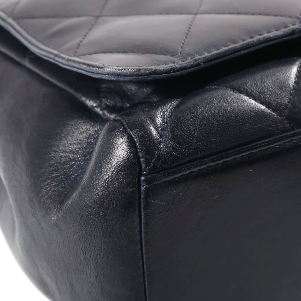 CHANEL(シャネル) ココマーク チェーン ハンドバック マトラッセ シルバー金具 ラムスキン ブラック レディース