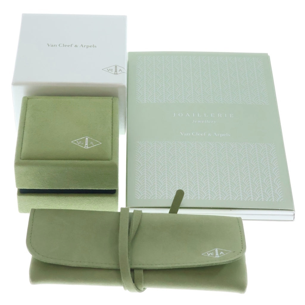 Van Cleef & Arpels(ヴァンクリーフアンドアーペル) ペルレ ゴールドパール スモール リング ホワイトゴールド Au750WG #50 レディース
