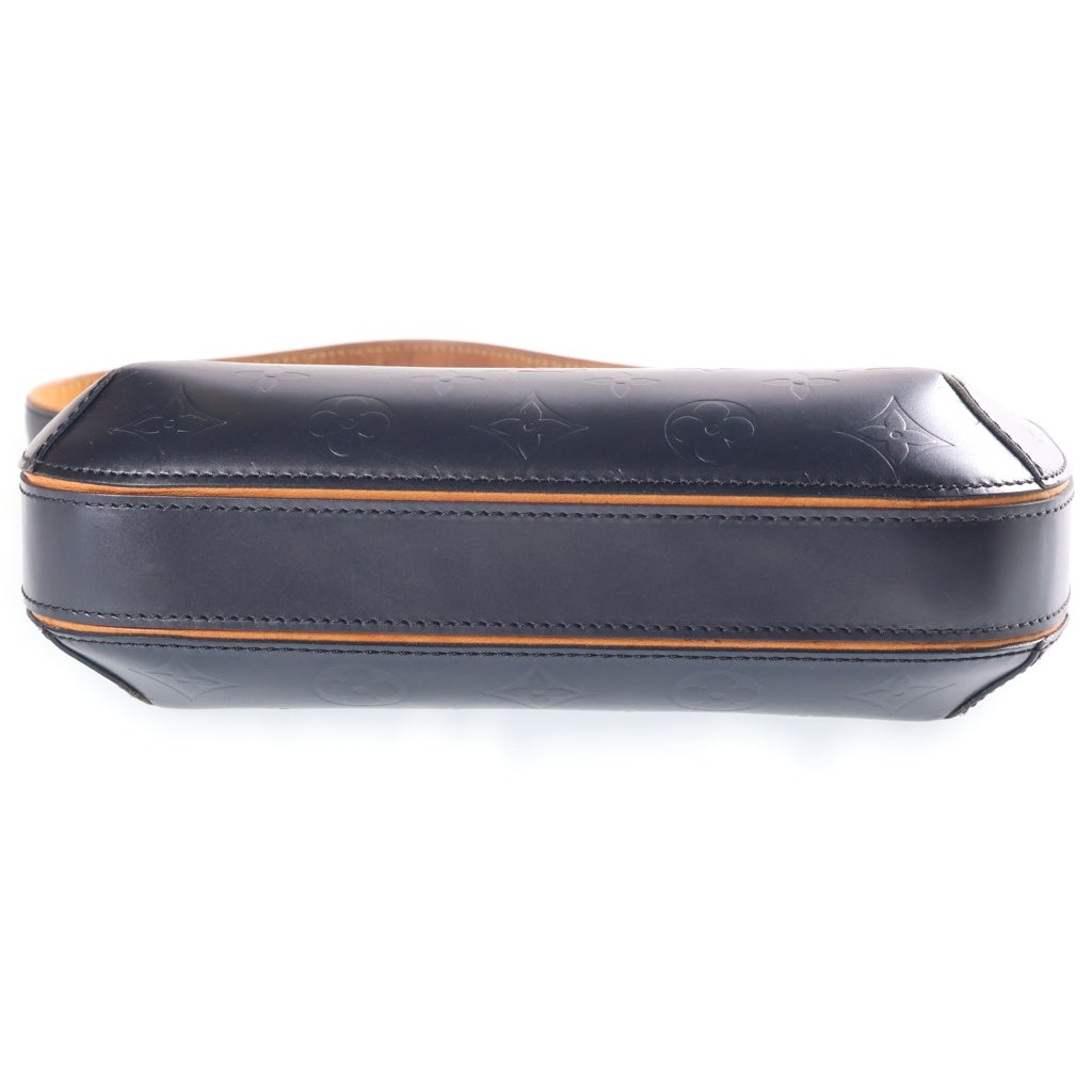 LOUIS VUITTON(ルイヴィトン) モノグラムマット ファウラー ワンショルダーバッグ ミニバッグ メタリックグレー レザー M55142 シルバー金具 レディース