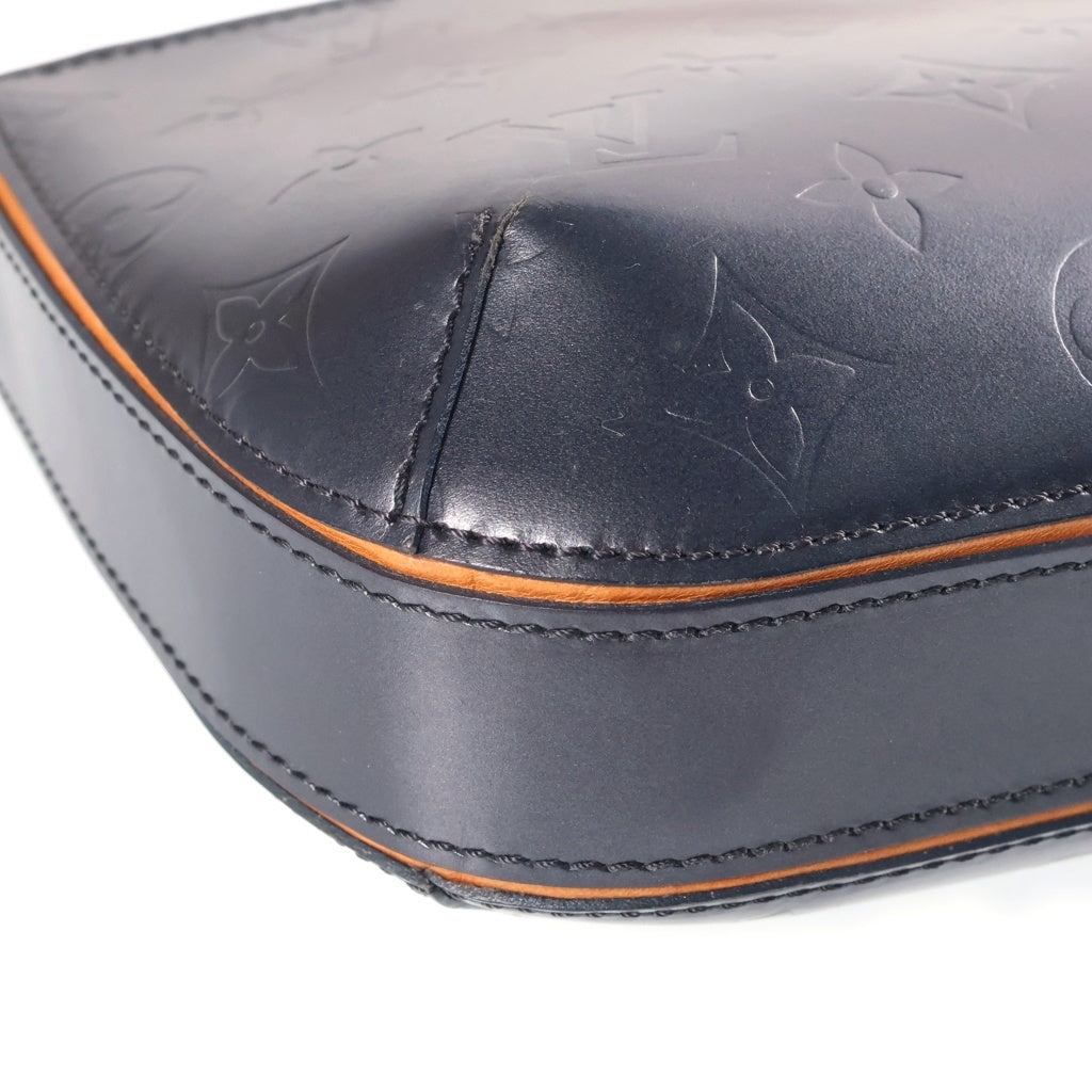LOUIS VUITTON(ルイヴィトン) モノグラムマット ファウラー ワンショルダーバッグ ミニバッグ メタリックグレー レザー M55142 シルバー金具 レディース