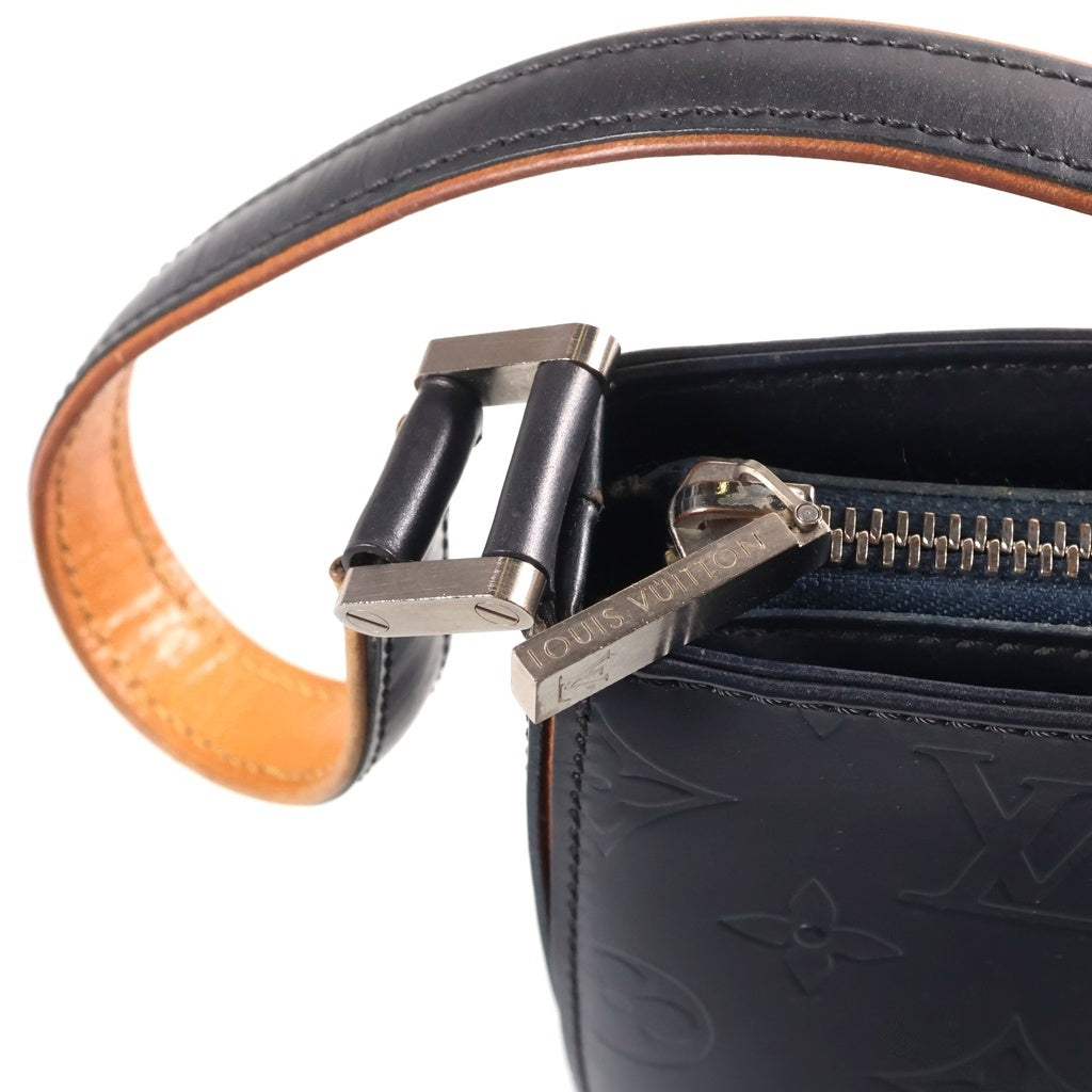 LOUIS VUITTON(ルイヴィトン) モノグラムマット ファウラー ワンショルダーバッグ ミニバッグ メタリックグレー レザー M55142 シルバー金具 レディース