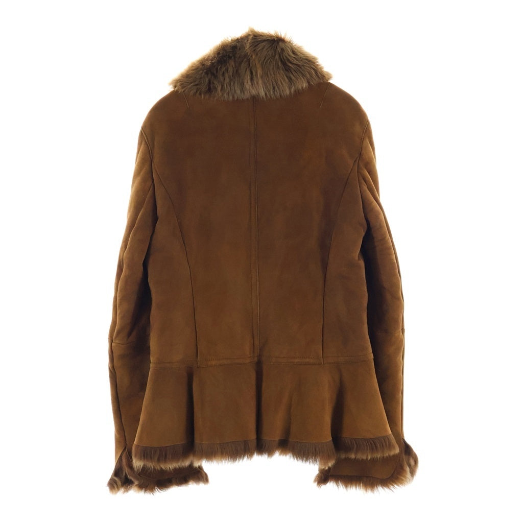 Max Mara(マックスマーラ) ムートンミドル丈 ジャケット コート ブラウン #US6 レディース