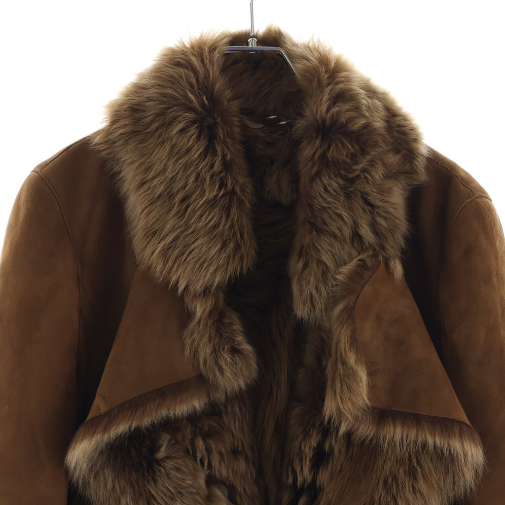 Max Mara(マックスマーラ) ムートンミドル丈 ジャケット コート ブラウン #US6 レディース