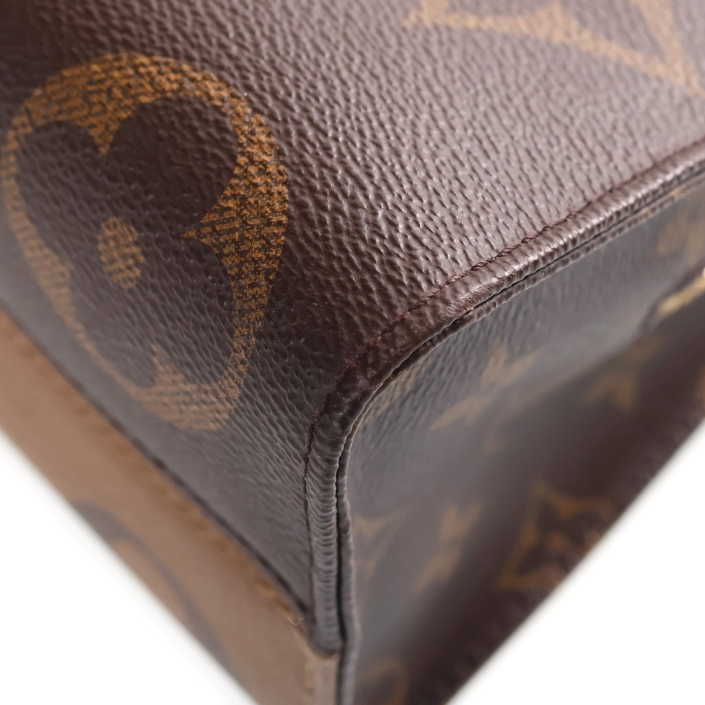 LOUIS VUITTON(ルイヴィトン) モノグラムジャイアントリバース オンザゴー EW 2WAY ハンド ショルダーバッグ ゴールド金具 ブラウン M14236 RFID レディース