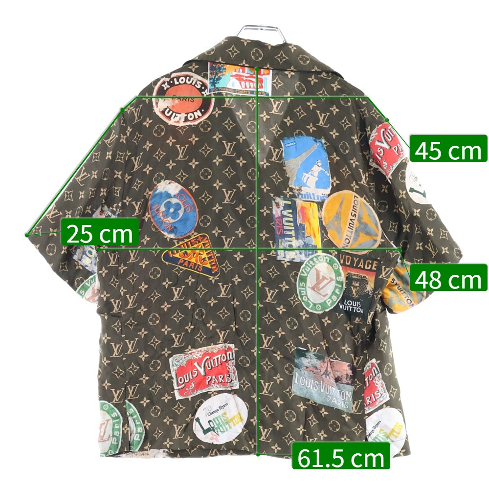 LOUIS VUITTON(ルイヴィトン) 24AW エリゼパレス シルク半袖シャツ ブラウン レディース RW242WW KFY FRBL20