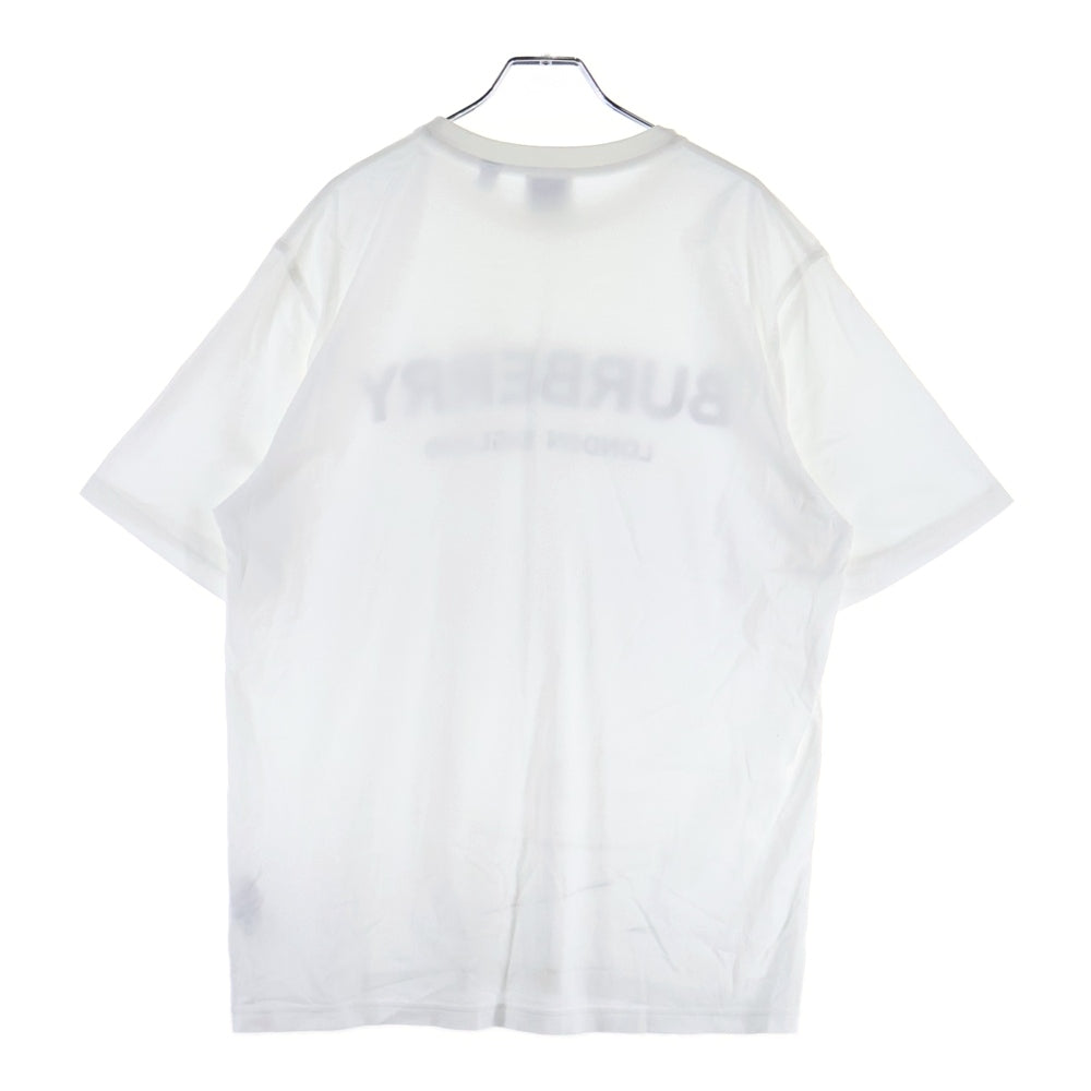 BURBERRY(バーバリー) フロントロゴプリント 半袖Tシャツ カットソー ホワイト 8026017
