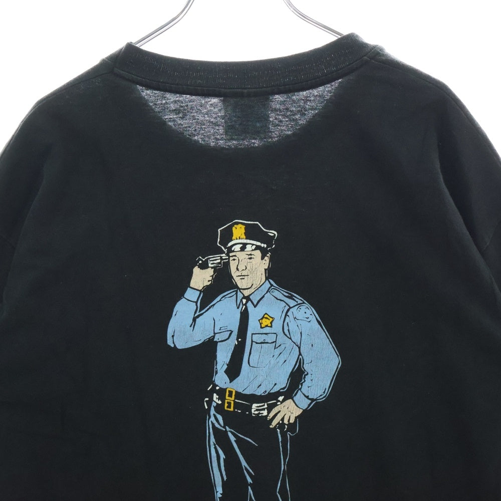 VINTAGE(ヴィンテージ) 90s MARILYN MANSON IF YOU MEET POLICE BACKSTAGE PASS マリリンマンソン ポリス Tシャツ 半袖カットソー ブラック