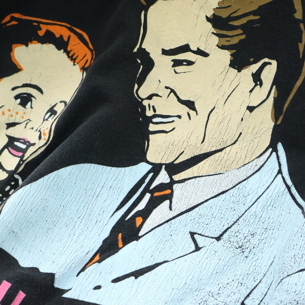 VINTAGE(ヴィンテージ) 90s MARILYN MANSON IF YOU MEET POLICE BACKSTAGE PASS マリリンマンソン ポリス Tシャツ 半袖カットソー ブラック