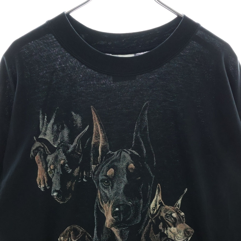 VINTAGE(ヴィンテージ) 00s ドーベルマン Tシャツ 半袖 カットソー ブラック