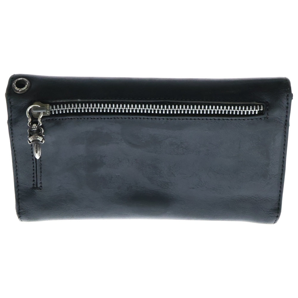 CHROME HEARTS(クロムハーツ) WAVE ウェーブ レザーウォレット 財布 ブラック BCA374