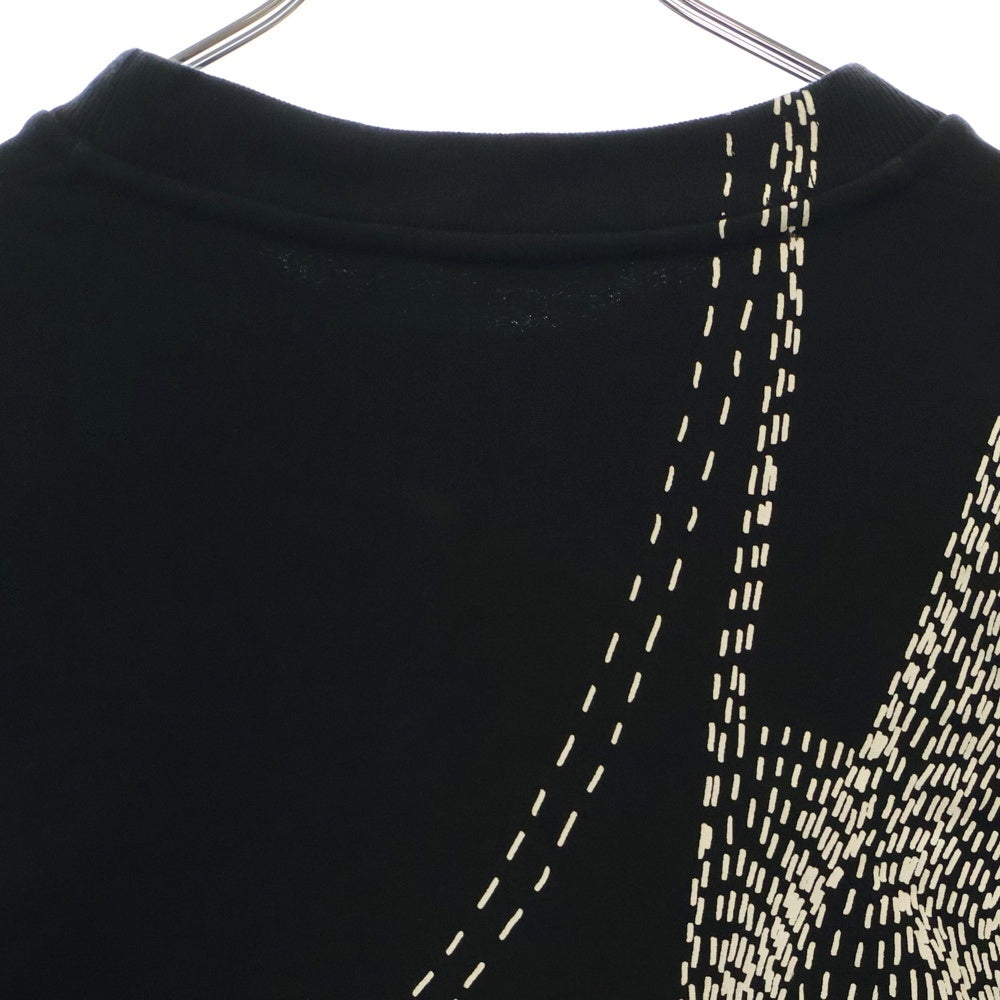 LOUIS VUITTON(ルイヴィトン) 20AW フラワープリンテッド クルーネックウェットトレーナー ブラック RM202 IHN HJY85W