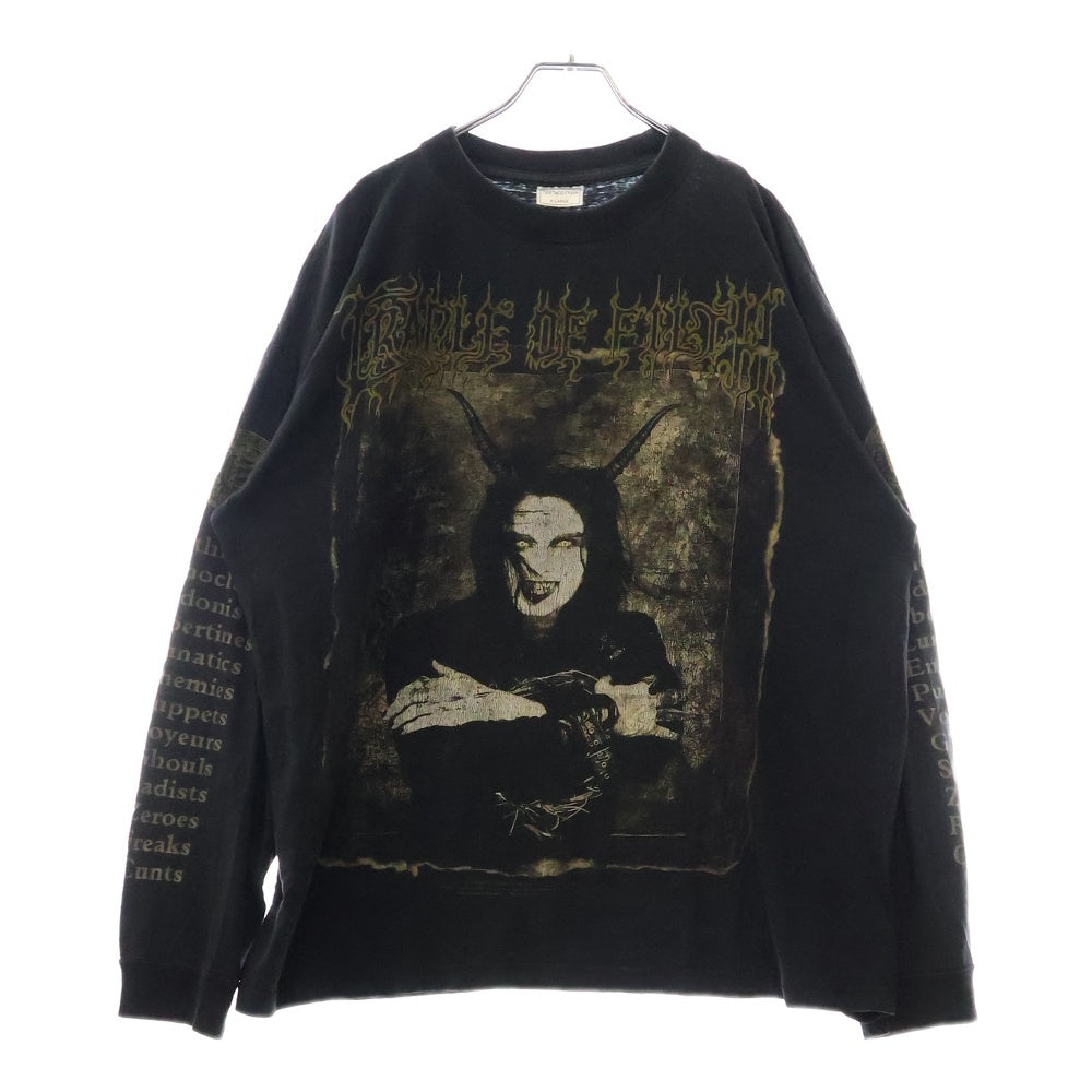 VINTAGE(ヴィンテージ) 90s CRADLE OF FILTH 1998 THE WALL-EYED VAIN & INSANE L/S クレイドル・オブ・フィルス 1998 ザ・ウォール・アイド・ヴァイン&インセイン 長袖Tシャツ