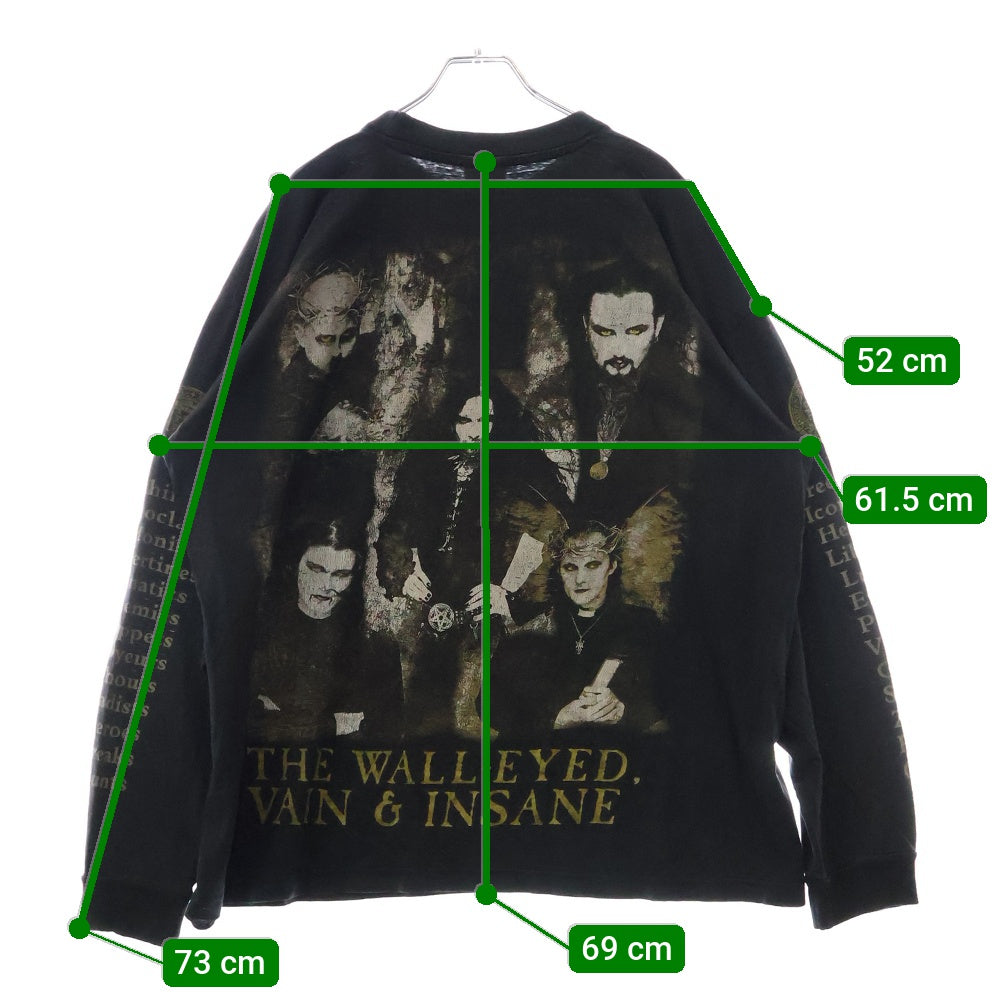 VINTAGE(ヴィンテージ) 90s CRADLE OF FILTH 1998 THE WALL-EYED VAIN & INSANE L/S クレイドル・オブ・フィルス 1998 ザ・ウォール・アイド・ヴァイン&インセイン 長袖Tシャツ