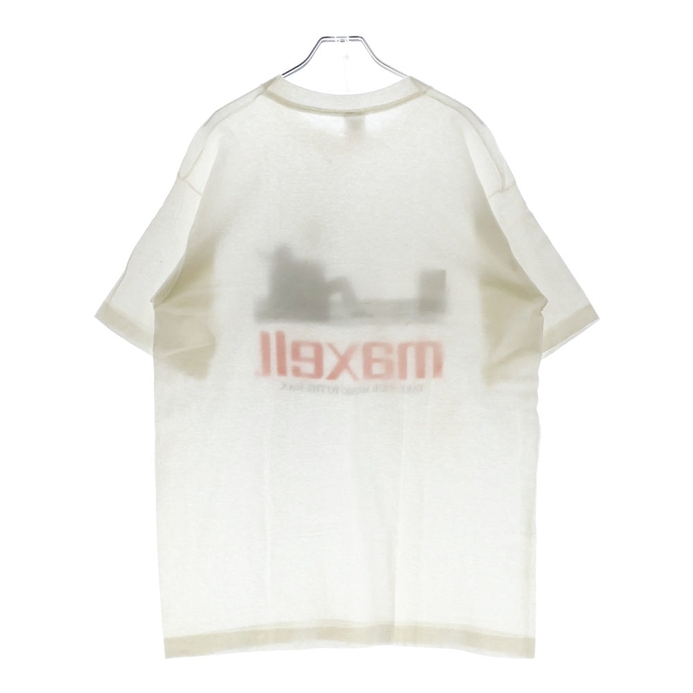 VINTAGE(ヴィンテージ) 90s MAXELL TAKE YOUR MUSIC TO THE MAX マクセル Tシャツ 半袖カットソー ホワイト