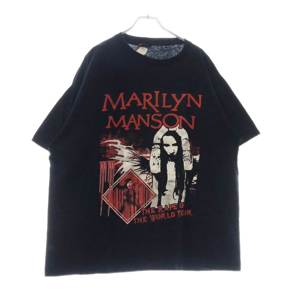 VINTAGE(ヴィンテージ) 00s MARILYN MANSON THE RAPE OF THE WORLD TOUR マリリンマンソン Tシャツ 半袖カットソー bura