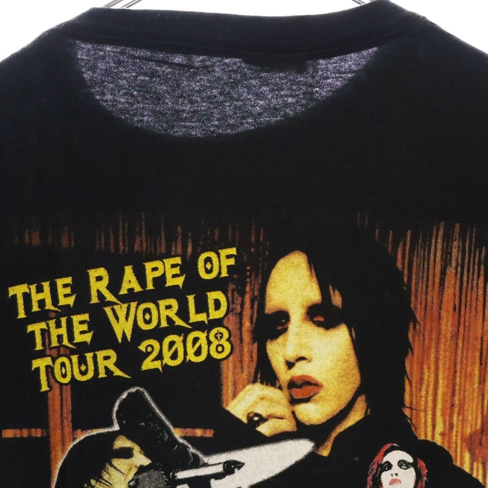 VINTAGE(ヴィンテージ) 00s MARILYN MANSON THE RAPE OF THE WORLD TOUR マリリンマンソン Tシャツ 半袖カットソー bura