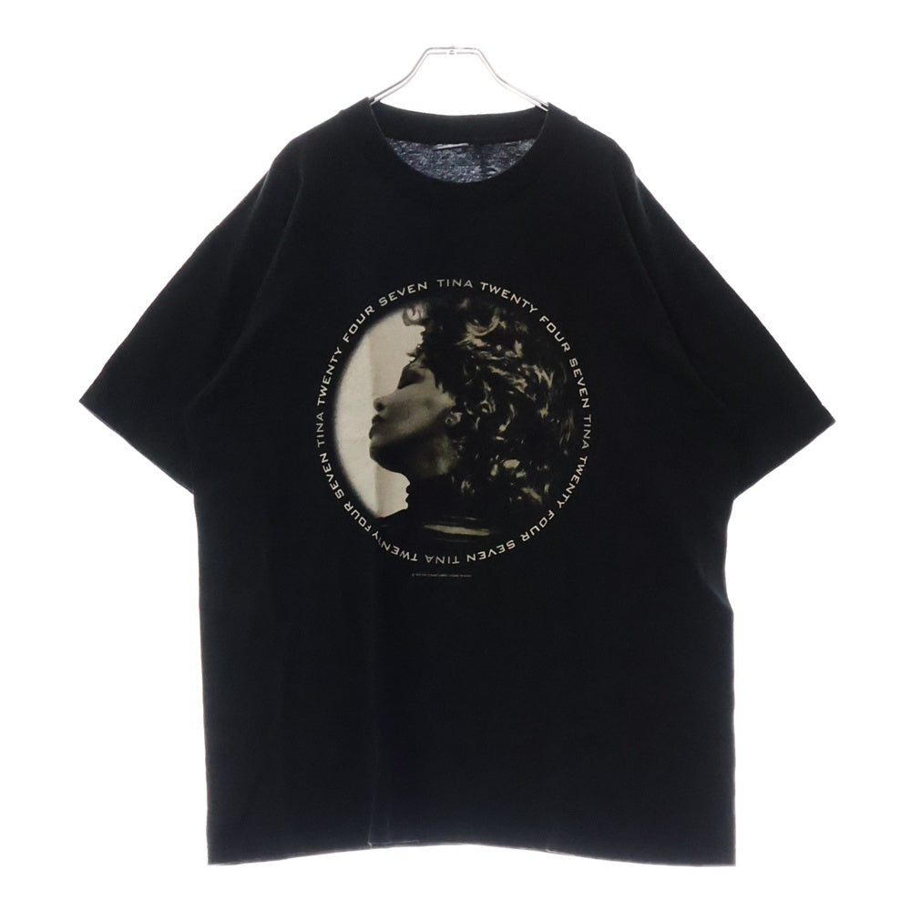 VINTAGE(ヴィンテージ) 00s TINA TURNER TWENTY FOUR SEVEN TOUR ティーナ Tシャツ 半袖カットソー ブラック