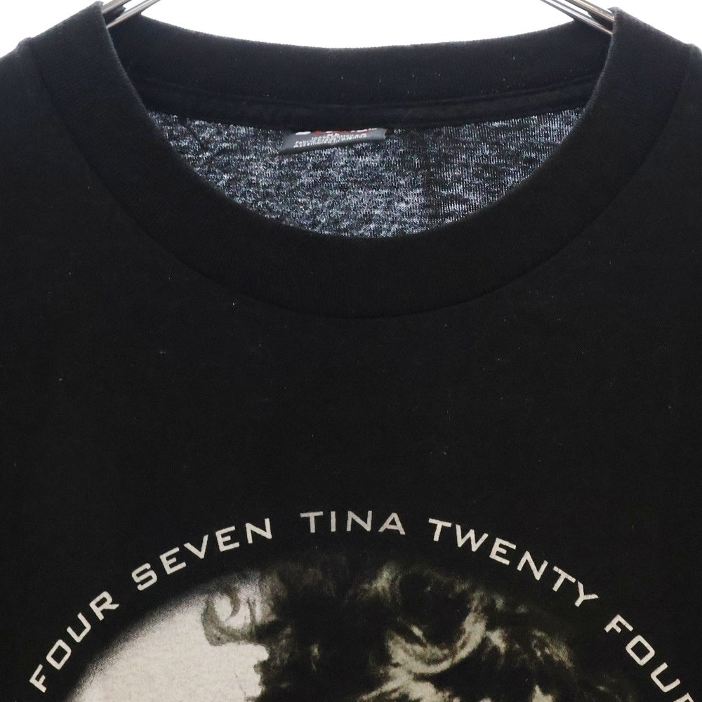 VINTAGE(ヴィンテージ) 00s TINA TURNER TWENTY FOUR SEVEN TOUR ティーナ Tシャツ 半袖カットソー ブラック